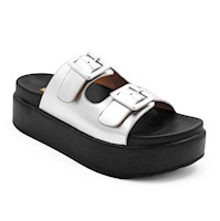 SANDALIA MUJER STHEF CASUAL PLATA 8006